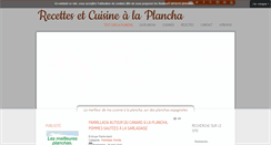 Desktop Screenshot of cuisine-a-la-plancha.eu