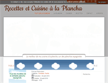 Tablet Screenshot of cuisine-a-la-plancha.eu